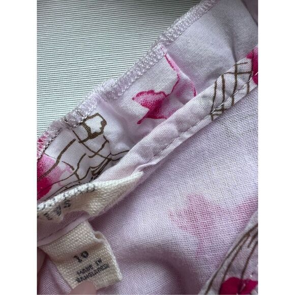 Lands End Kids Pink Bird Girls Dress size 10 - Picture 6 of 8